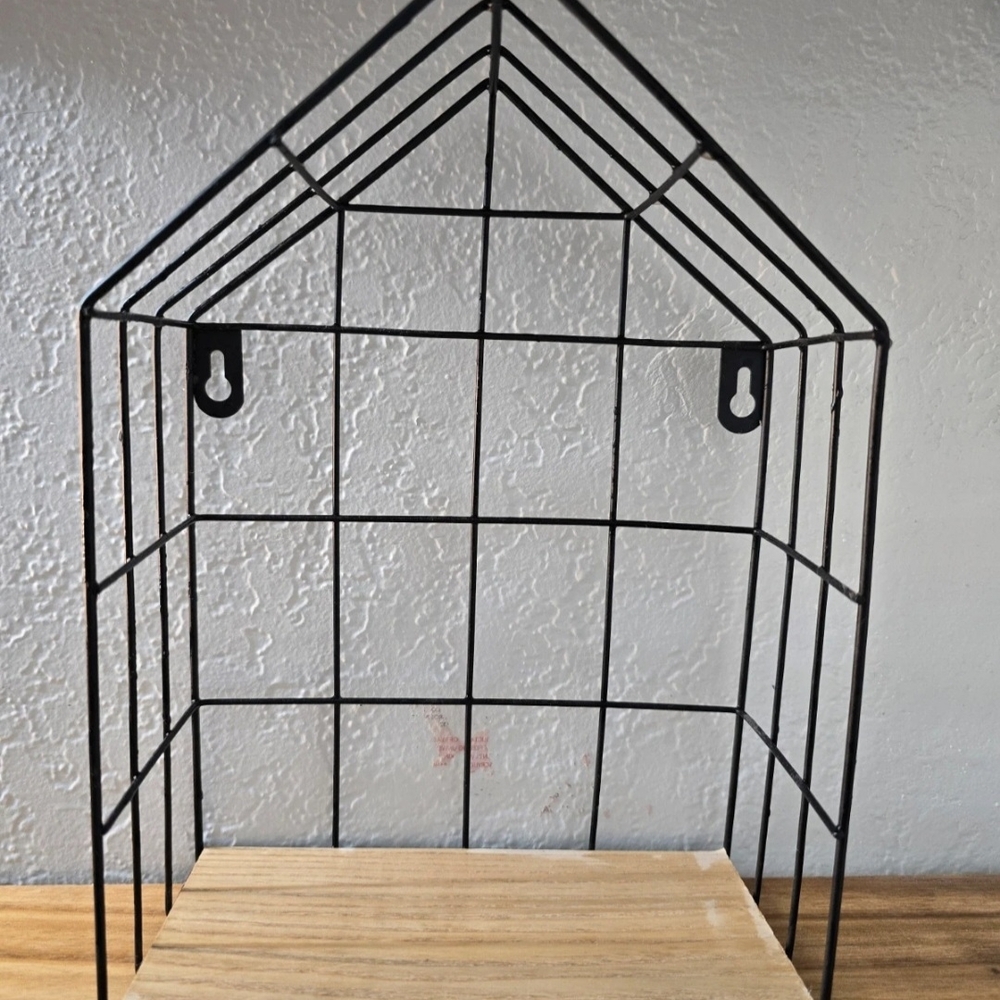 Black Wire Wall Shelf